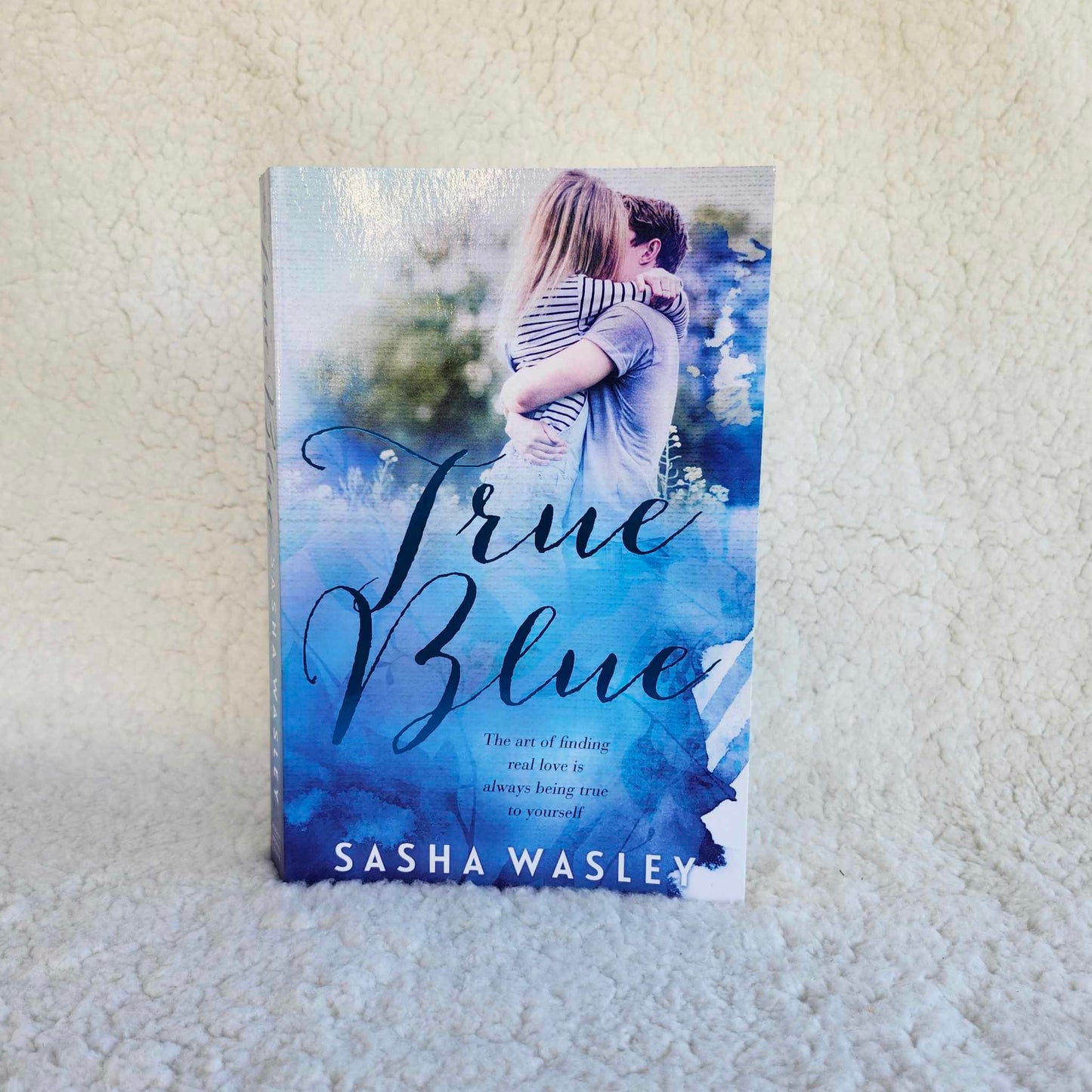Signed copy: True Blue by Sasha Wasley