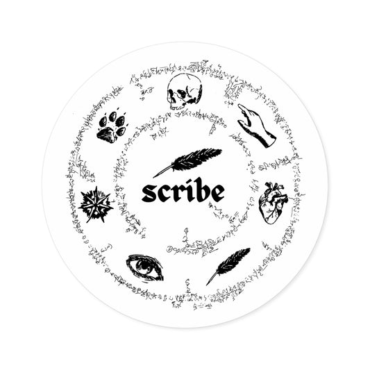 Scribe Circle of Seven Round Stickers, Indoor\Outdoor