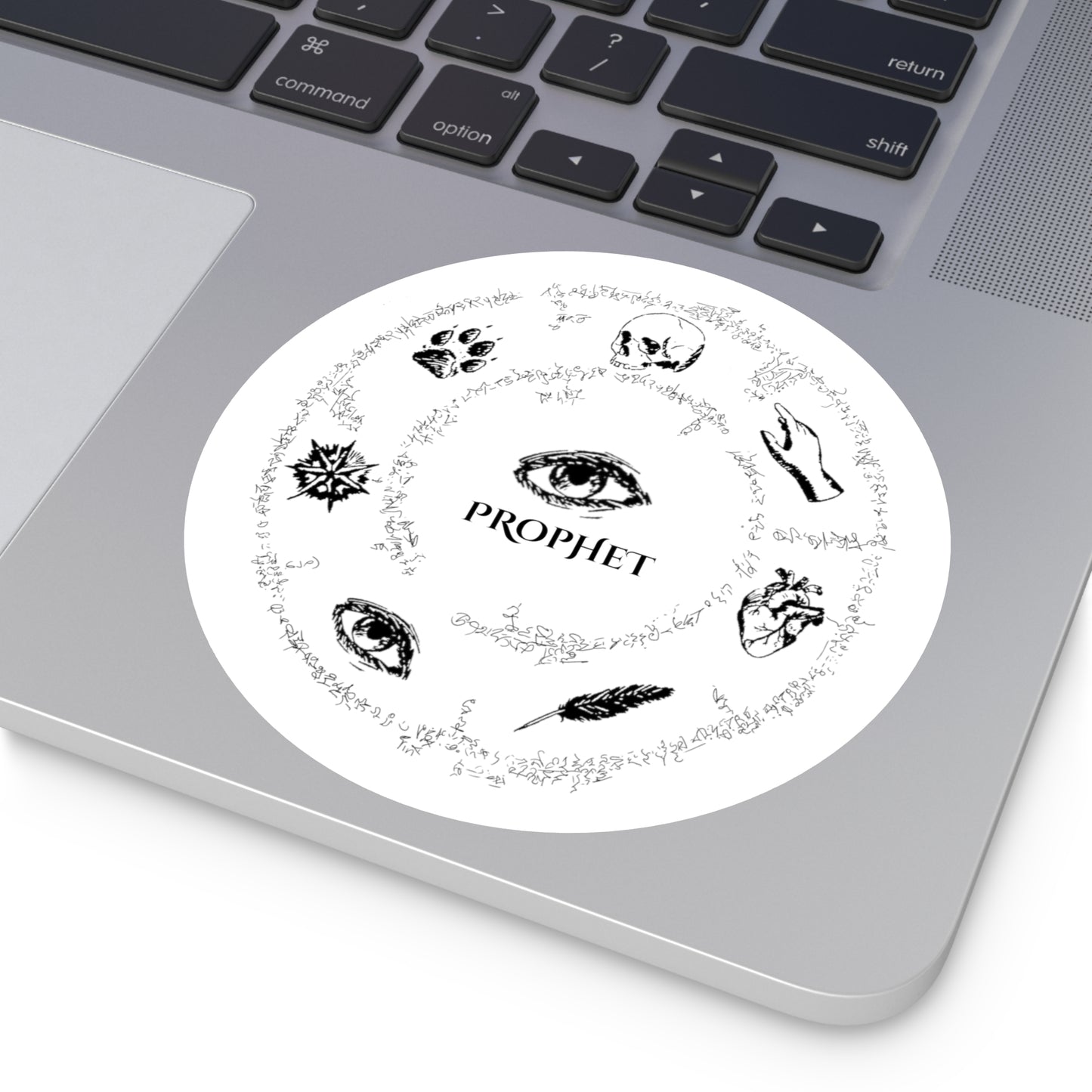 Prophet Circle of Seven Round Stickers, Indoor\Outdoor