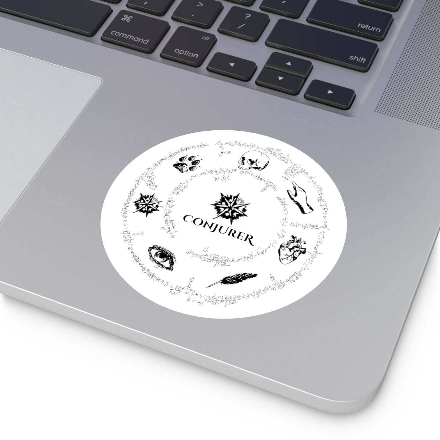 Conjurer Circle of Seven Round Stickers, Indoor\Outdoor