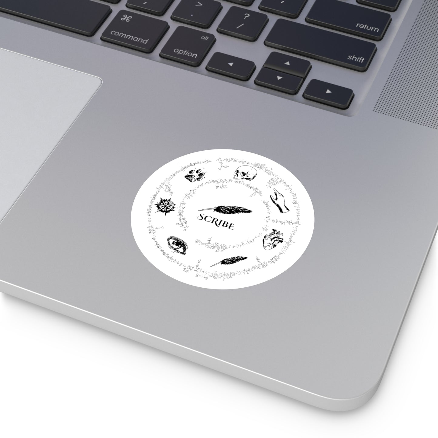 Scribe Circle of Seven Round Stickers, Indoor\Outdoor