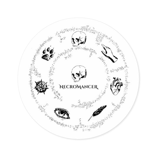 Necromancer Circle of Seven Round Stickers, Indoor\Outdoor