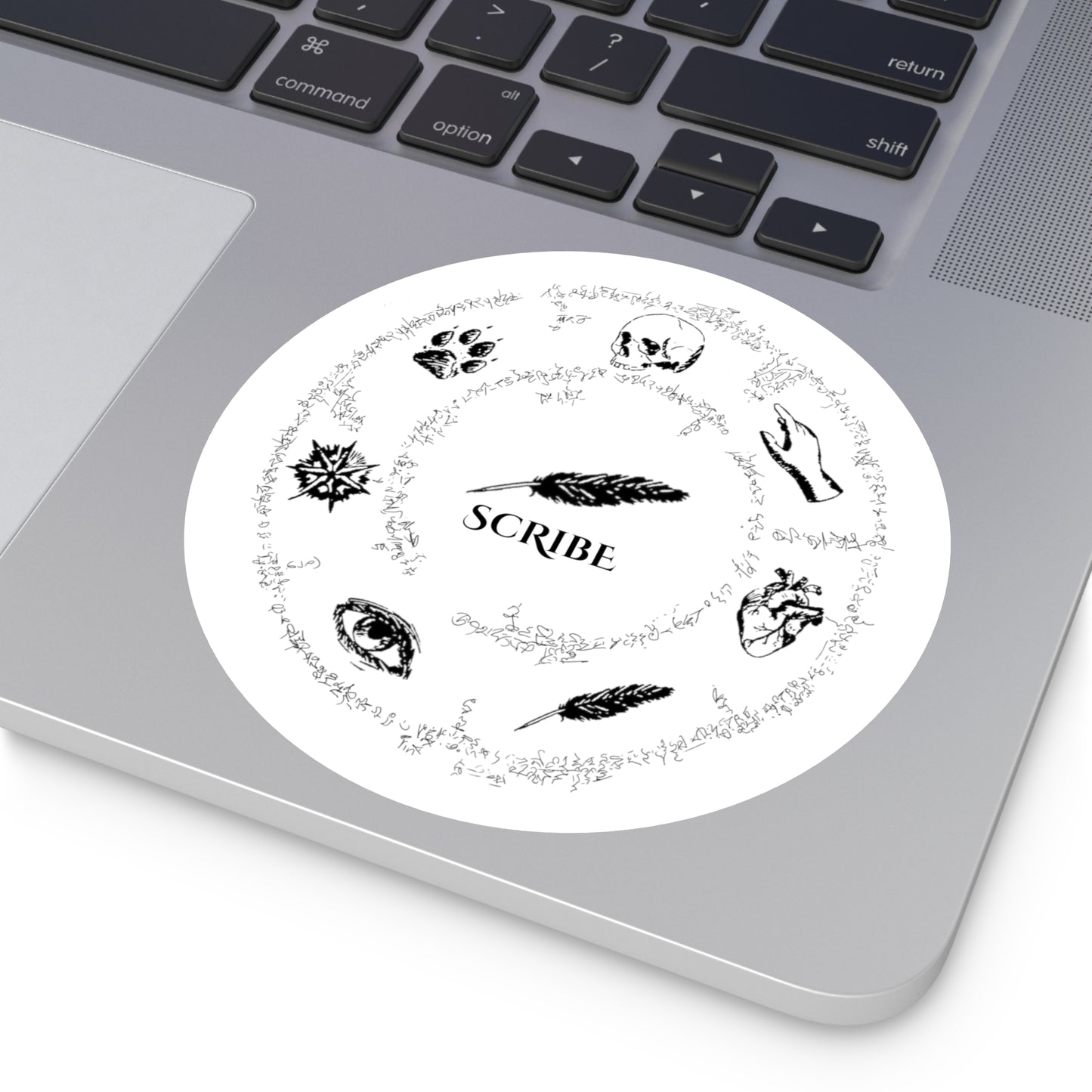 Scribe Circle of Seven Round Stickers, Indoor\Outdoor